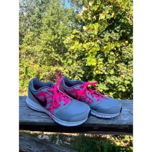 Nike Girls Downshifter 6 Sz 6Y Pink/Black/Gray 685167-007